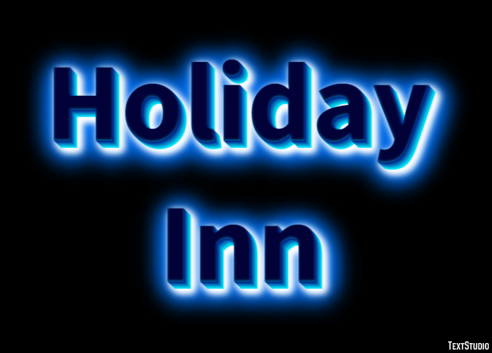 Holiday Inn Efeito de texto