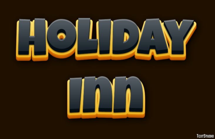 Holiday Inn Efeito de texto