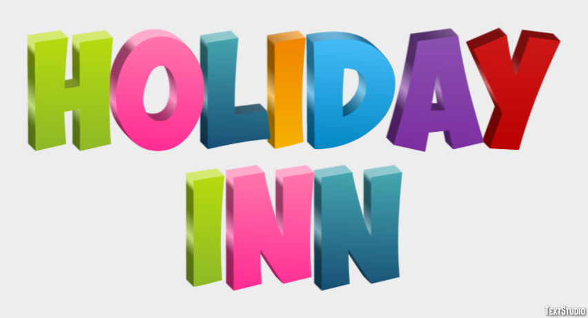 Holiday Inn Efeito de texto