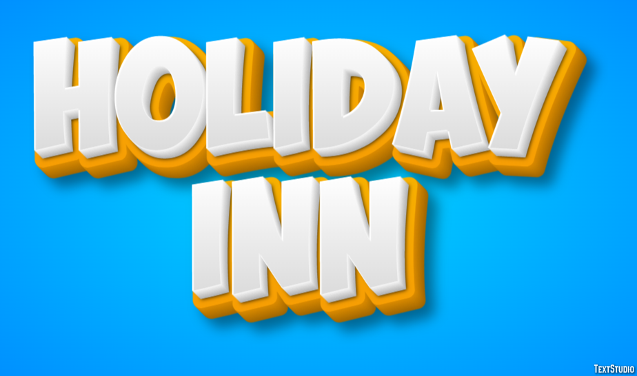 Holiday Inn Efeito de texto