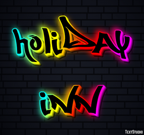 Holiday Inn Efeito de texto