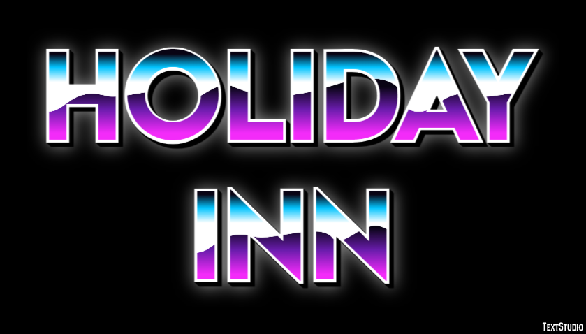 Holiday Inn Efeito de texto
