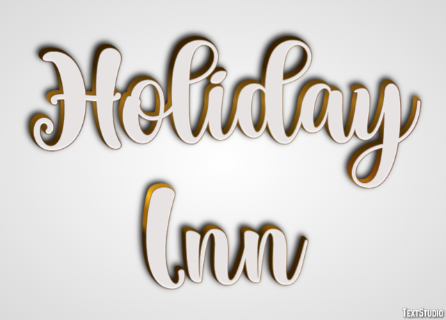 Holiday Inn Efeito de texto