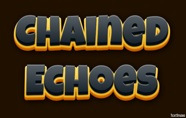 Chained Echoes Text Effect