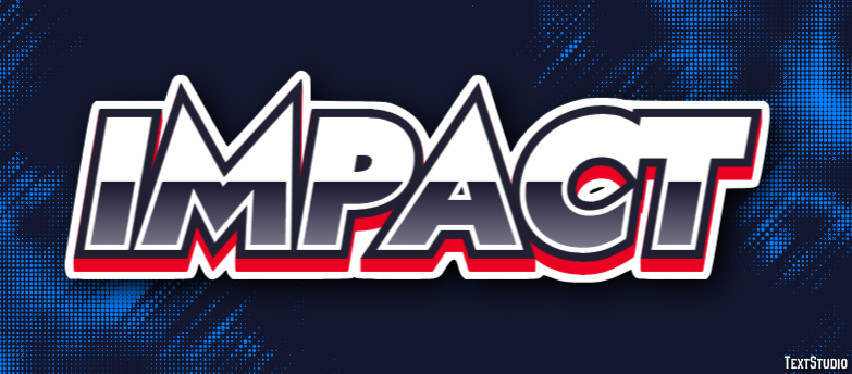 Impact Efeito de texto