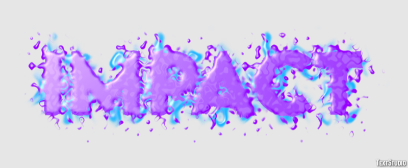 Impact Efeito de texto
