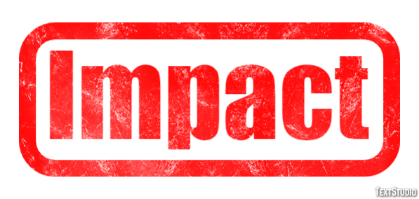 Impact Efeito de texto