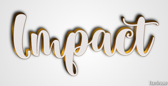Impact Efeito de texto