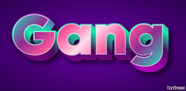 Gang Texteffekt