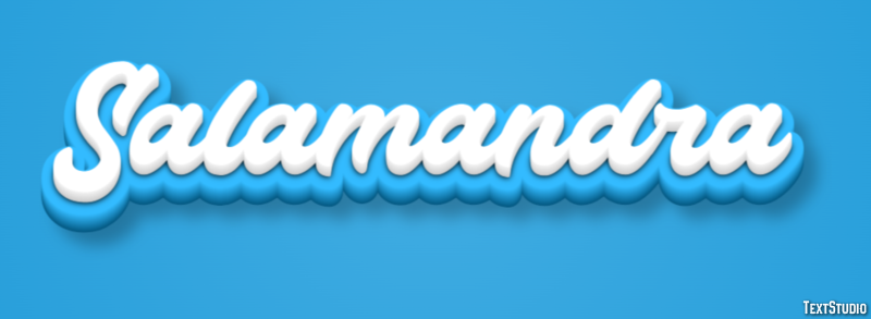 Salamandra Efecto de texto