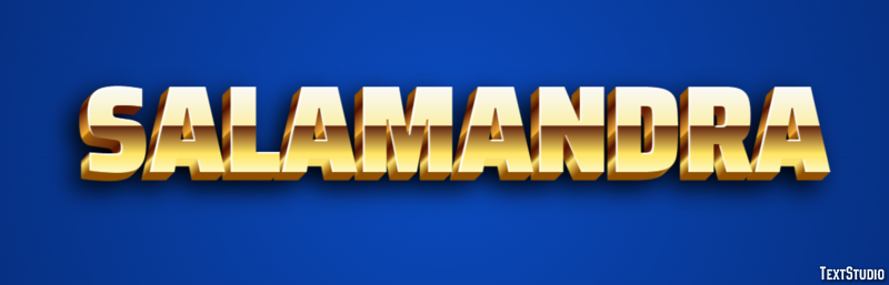 Salamandra Efecto de texto