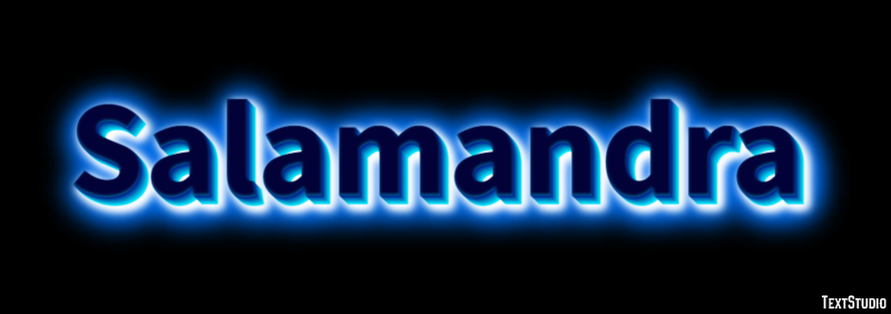 Salamandra Efecto de texto