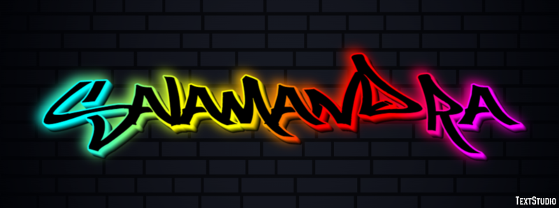 Salamandra Efecto de texto