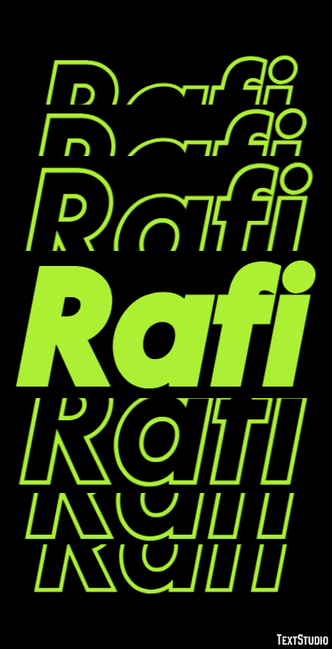 Rafi Text Effect