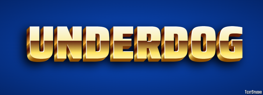 Underdog Text effect