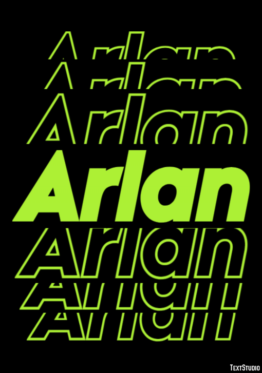 Arlan Text Effect