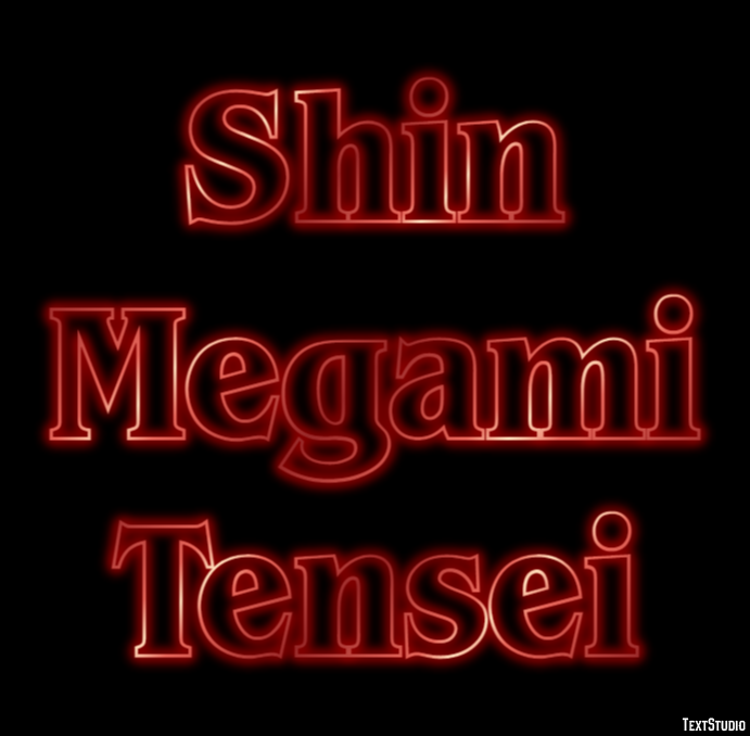 Shin Megami Tensei Efecto de Texto