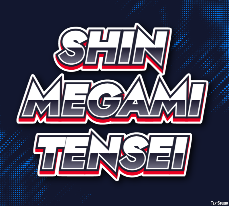 Shin Megami Tensei Texteffekt