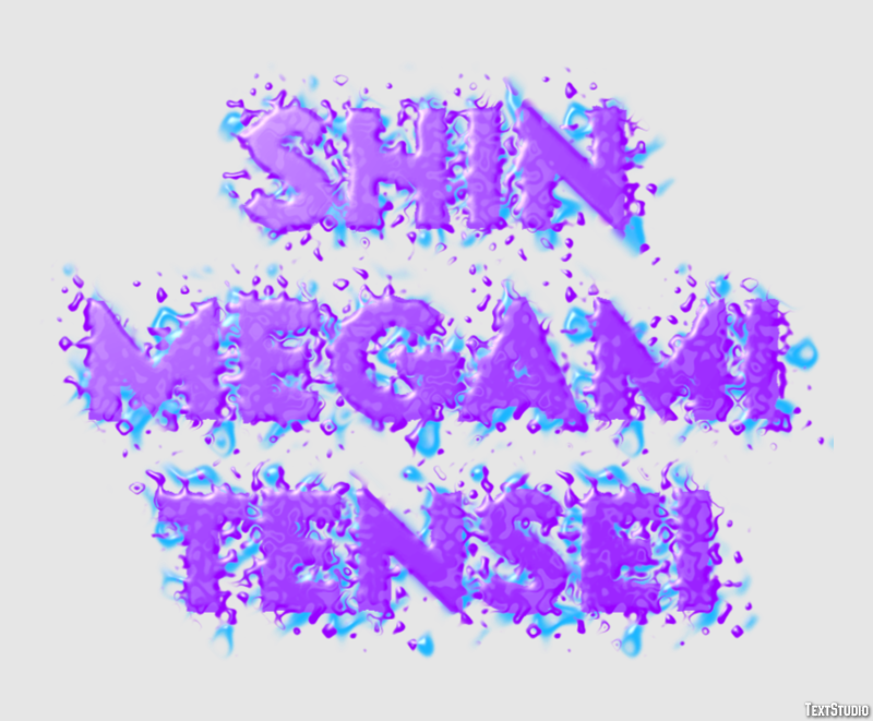 Shin Megami Tensei Texteffekt