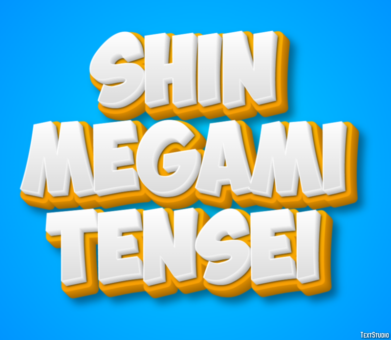 Shin Megami Tensei Текстовый эффект