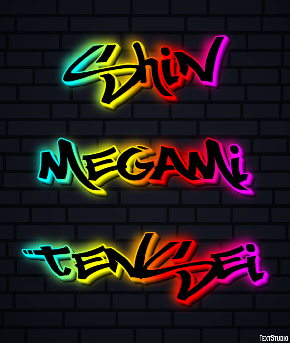 Shin Megami Tensei Texteffekt