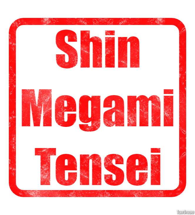 Shin Megami Tensei Текстовый эффект
