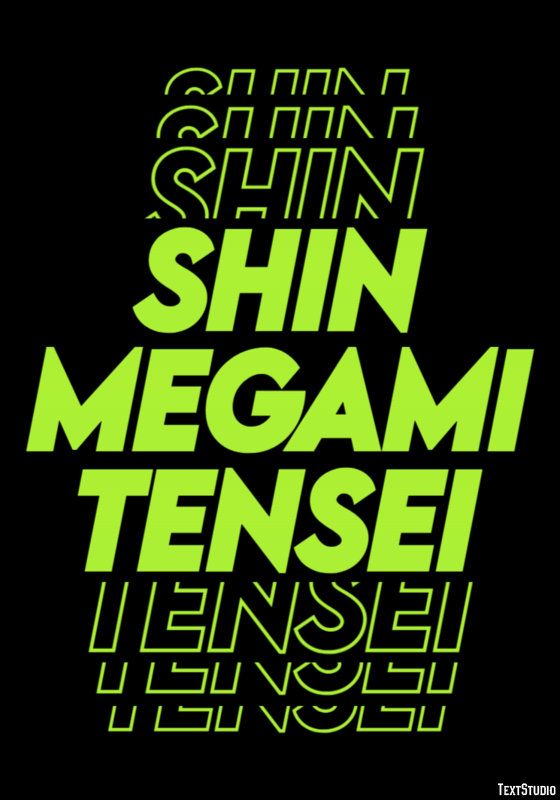 Shin Megami Tensei Effet de Texte