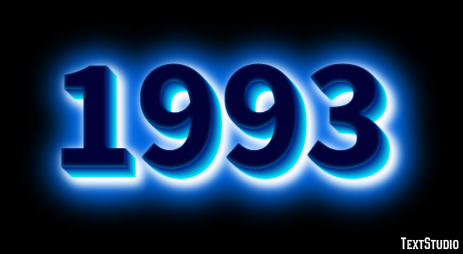 1993 Text Effect