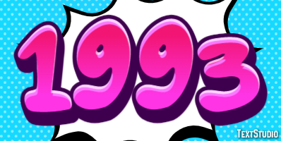 1993 Text Effect