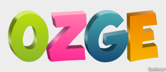Özge Text Effect