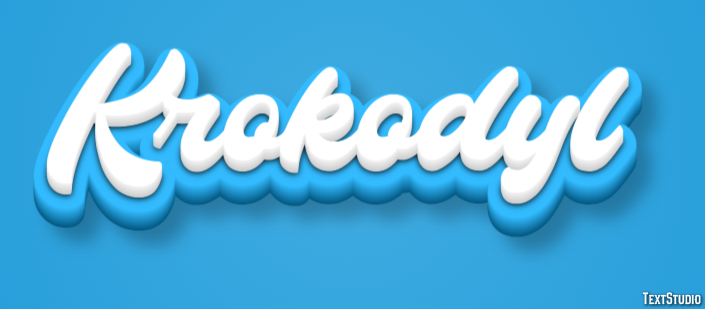 Krokodyl Efecto de texto