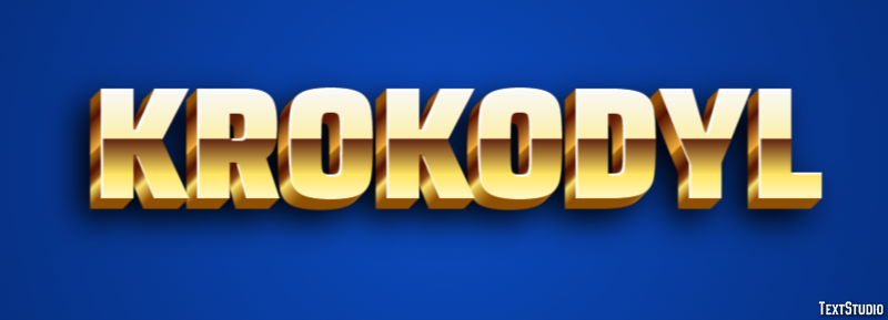 Krokodyl Efecto de texto
