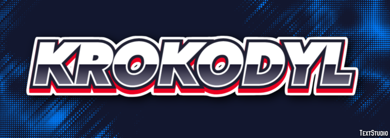 Krokodyl Efecto de texto