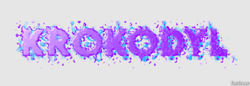 Krokodyl Efecto de texto