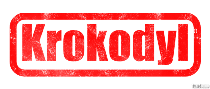 Krokodyl Efecto de texto