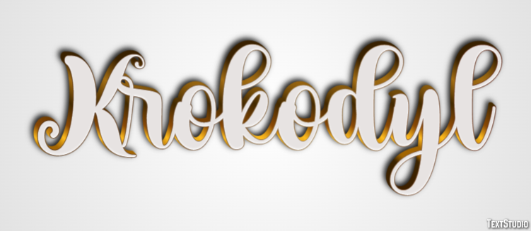 Krokodyl Efecto de texto