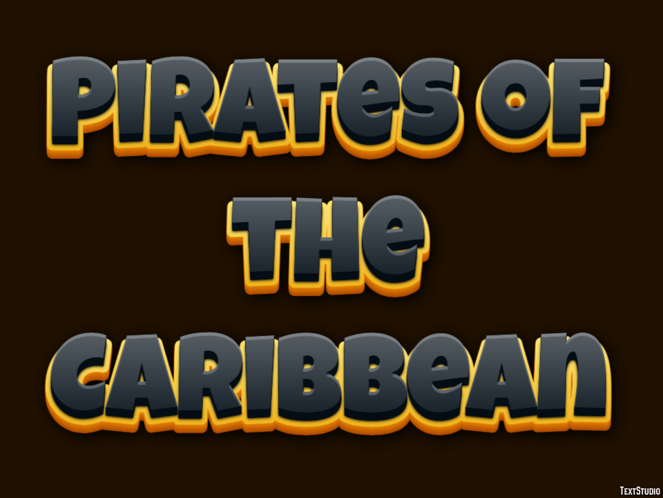 Pirates of the Caribbean Effetto testo