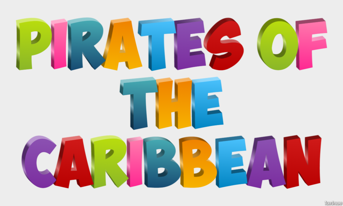 Pirates of the Caribbean Tekst Effect