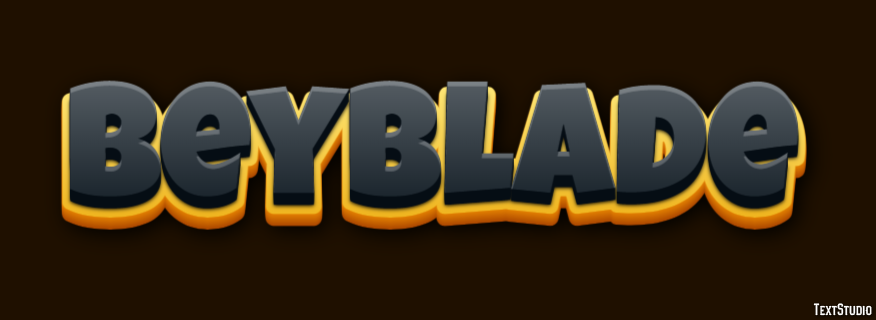 Beyblade Text Effect