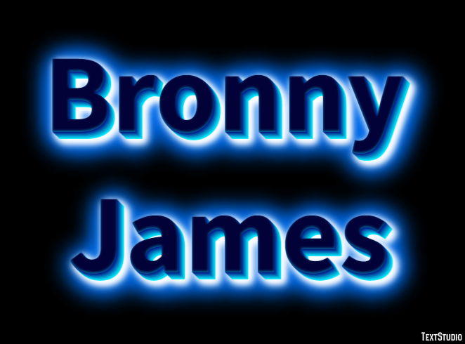 Bronny James Texteffekt