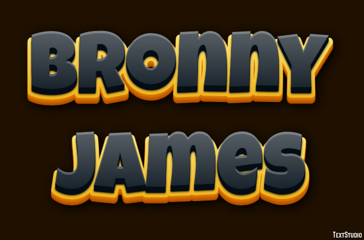 Bronny James Texteffekt
