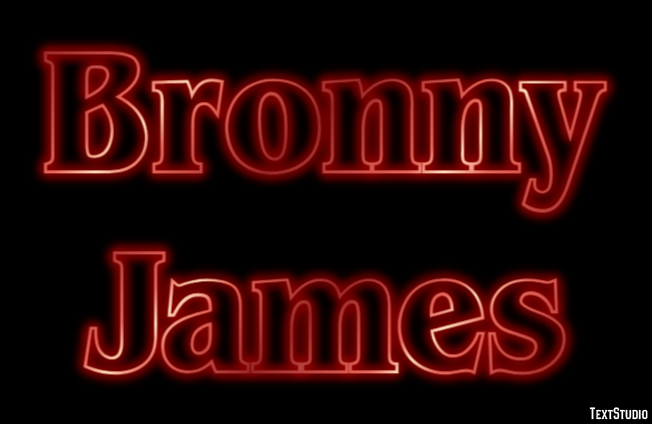 Bronny James Texteffekt