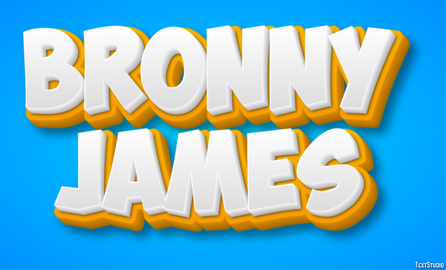 Bronny James Texteffekt