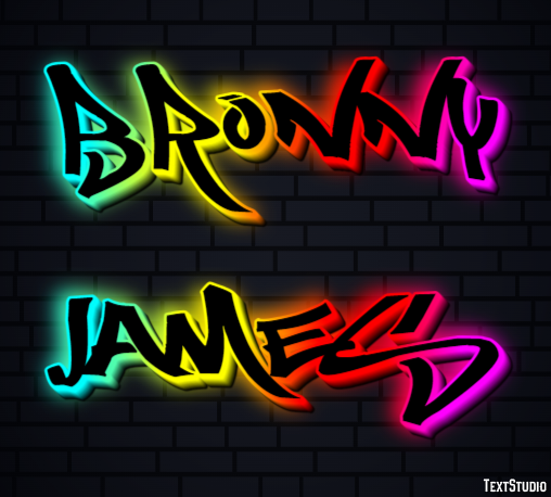 Bronny James Texteffekt