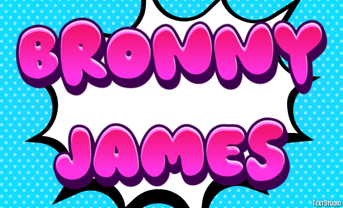 Bronny James Texteffekt