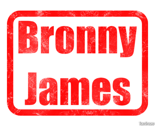 Bronny James Texteffekt