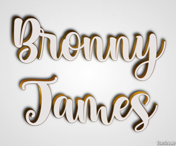 Bronny James Texteffekt