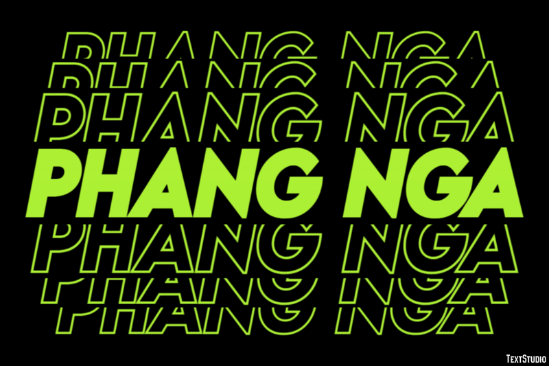 Phang Nga Efekt tekstowy