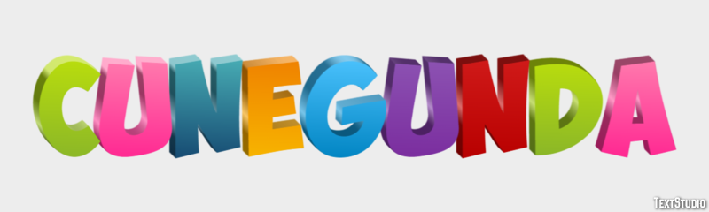 Cunegunda Efecto de texto