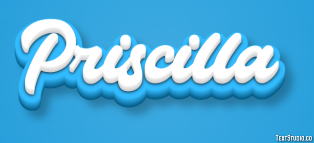 Priscilla Effetto testo